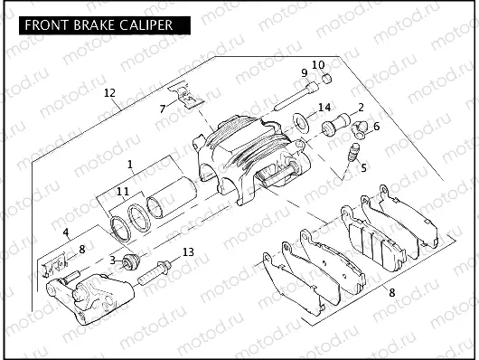 FRONT BRAKE CALIPER