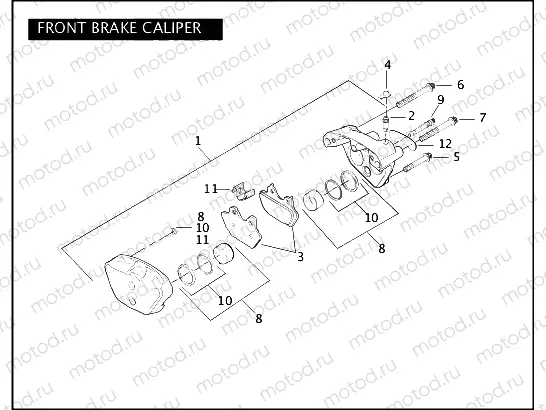 FRONT BRAKE CALIPER