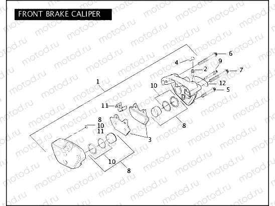 FRONT BRAKE CALIPER