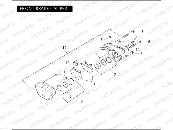 FRONT BRAKE CALIPER