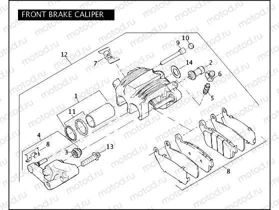 FRONT BRAKE CALIPER