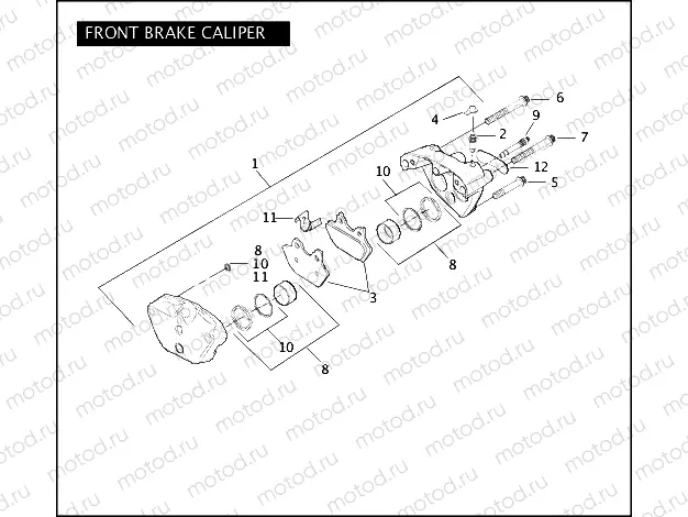 FRONT BRAKE CALIPER