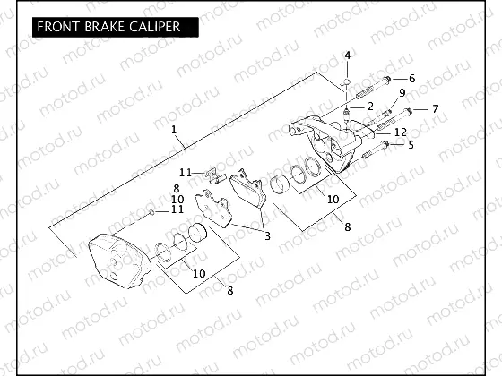 FRONT BRAKE CALIPER