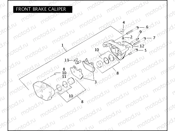 FRONT BRAKE CALIPER