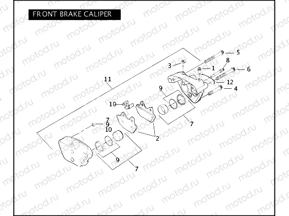 FRONT BRAKE CALIPER