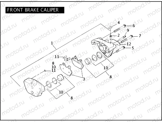 FRONT BRAKE CALIPER