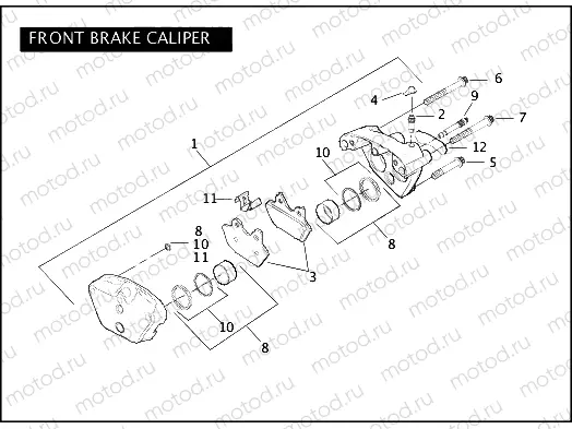 FRONT BRAKE CALIPER