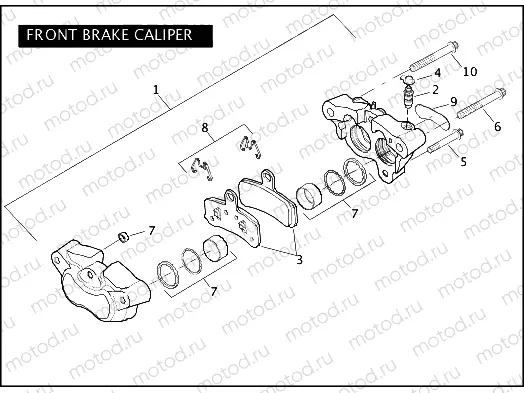 FRONT BRAKE CALIPER