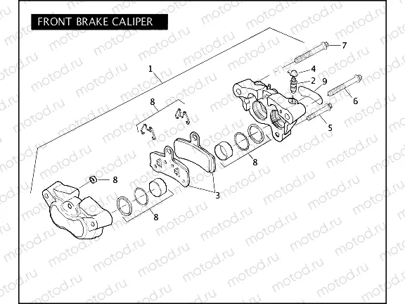 FRONT BRAKE CALIPER