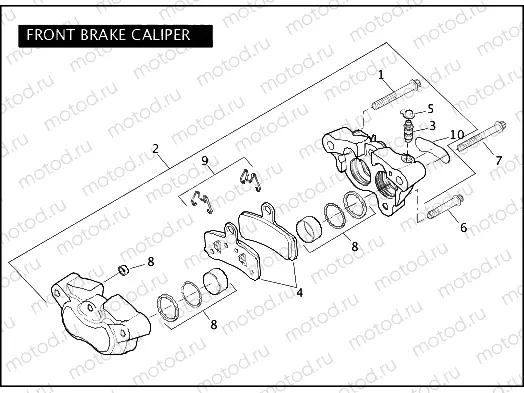FRONT BRAKE CALIPER