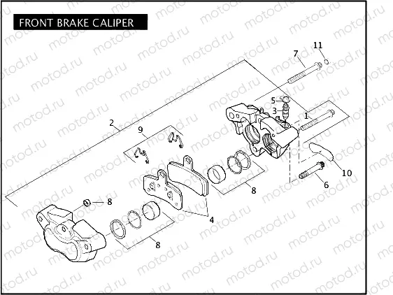 FRONT BRAKE CALIPER