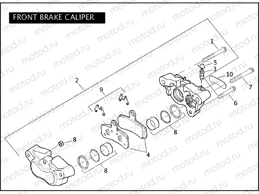 FRONT BRAKE CALIPER
