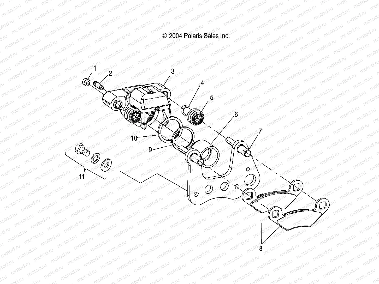 FRONT BRAKE CALIPER - A05JD32EA (4995189518C07) | FRONT BRAKE CALIPER - A05JD32EA (4995189518C07)