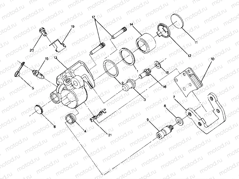 Front Brake Caliper Assembly (4913511351036A) | Front Brake Caliper Assembly (4913511351036A)