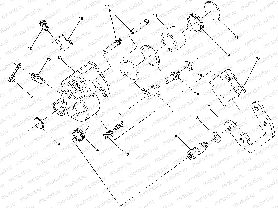 Front Brake Caliper Assembly (49147514750036) | Front Brake Caliper Assembly (49147514750036)