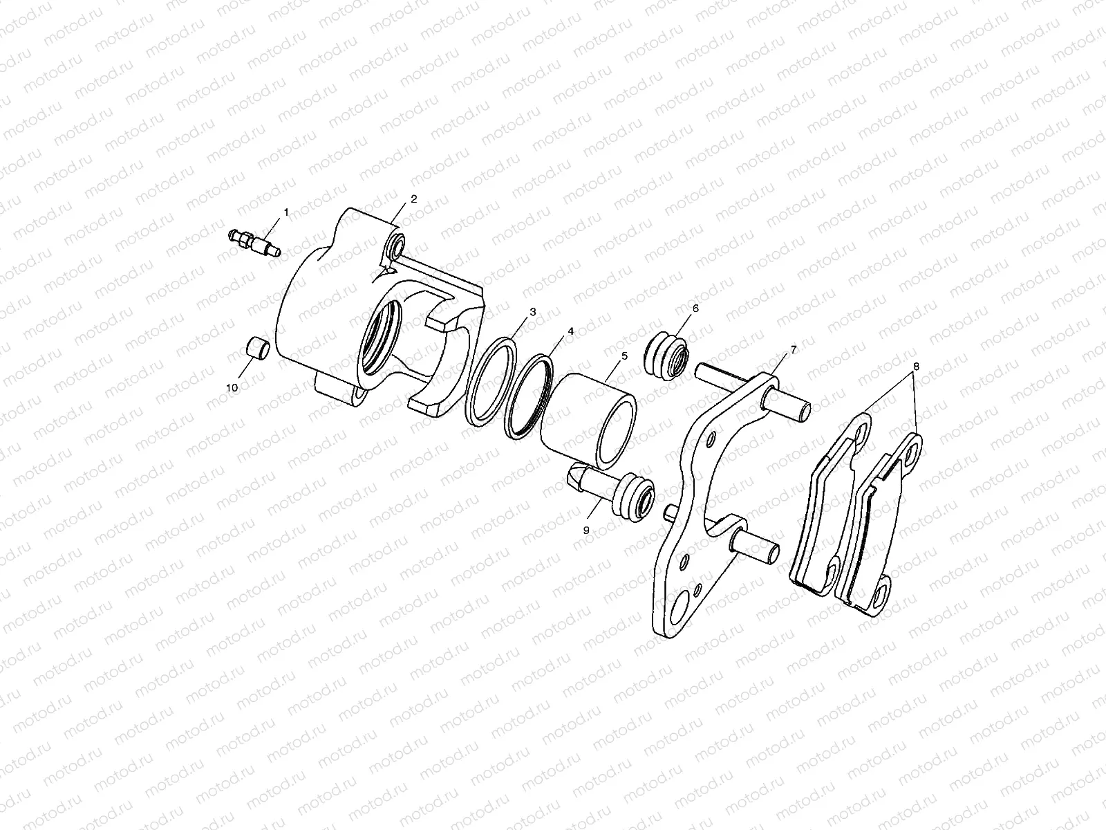 FRONT BRAKE CALIPER - C11RB42AA/C11RD50AA/AB/C11RF50AA (4981898189C05) | FRONT BRAKE CALIPER - C11RB42AA/C11RD50AA/AB/C11RF50AA (4981898189C05)