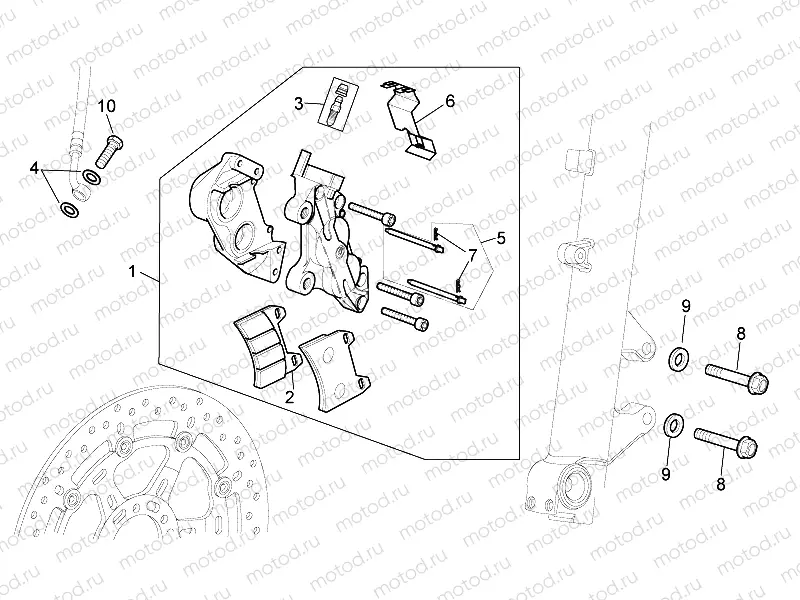 Front brake caliper I