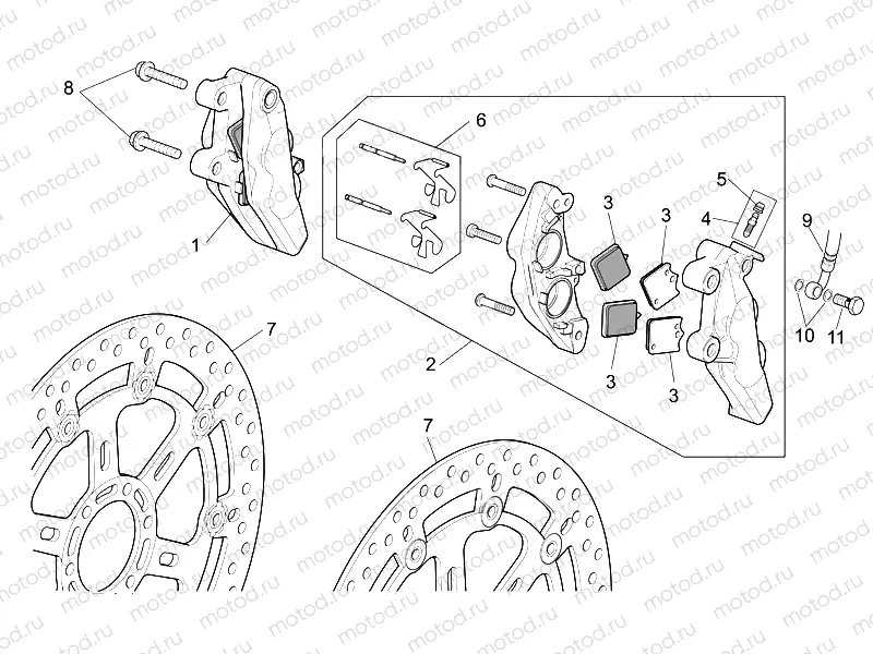 Front brake caliper I