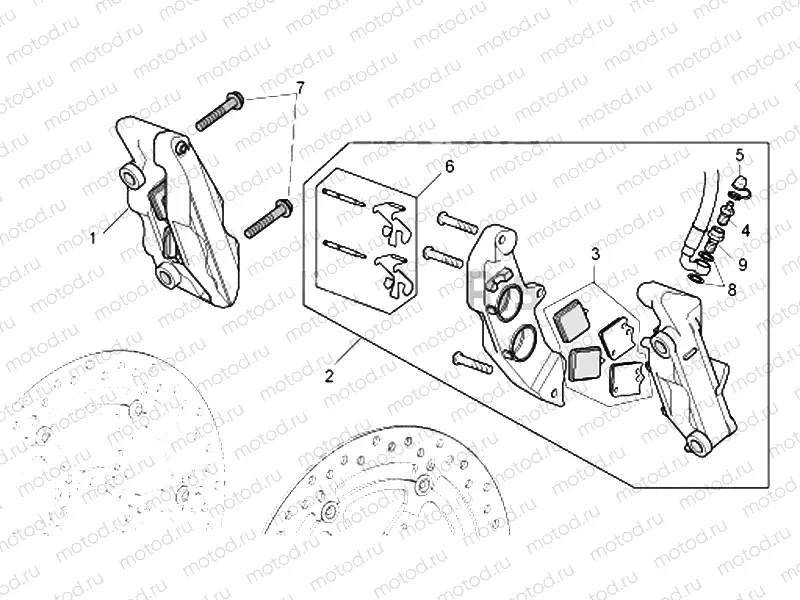 Front brake caliper I