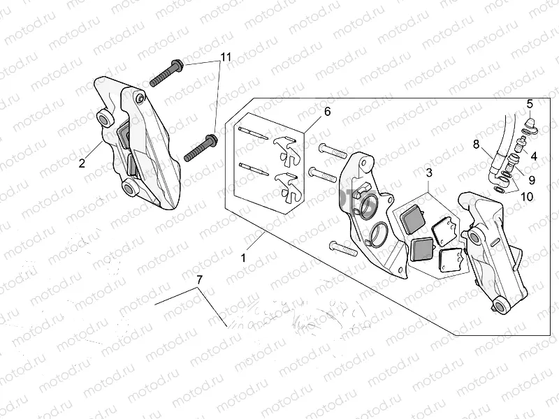 Front brake caliper II