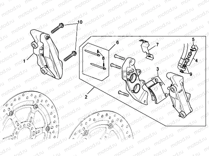 Front brake caliper II