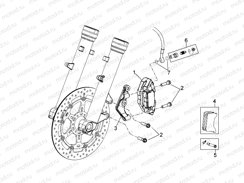 Front brake caliper III