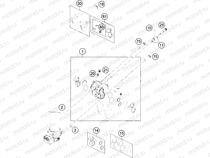 FRONT BRAKE CALIPER|Frame|13