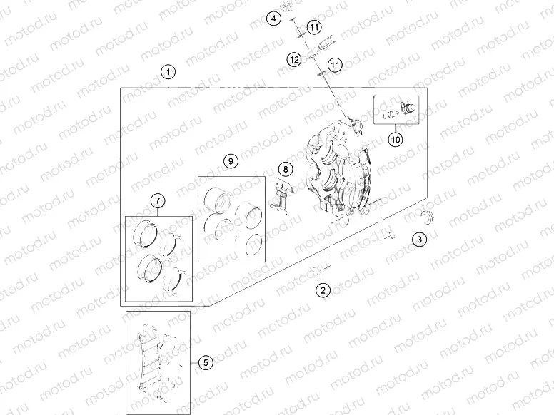 FRONT BRAKE CALIPER|Frame|13