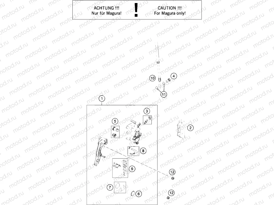 FRONT BRAKE CALIPER|Frame|13