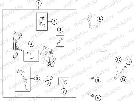 FRONT BRAKE CALIPER|Frame|13
