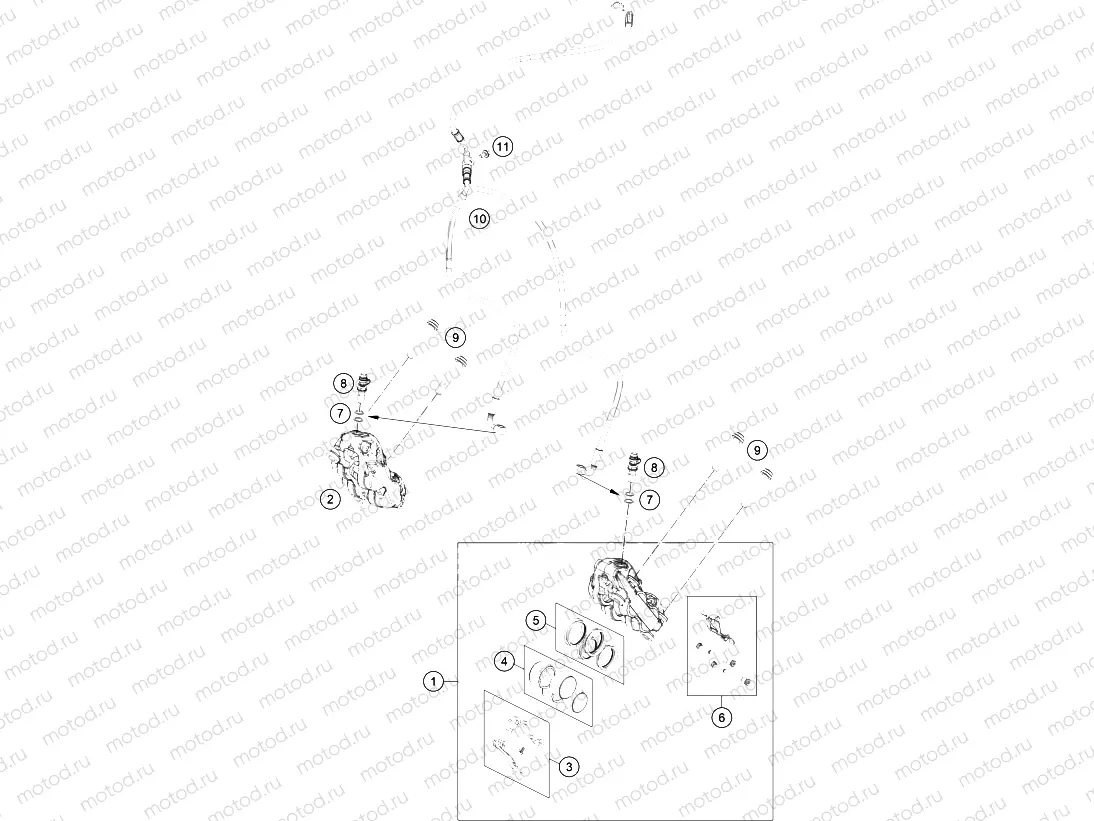 FRONT BRAKE CALIPER|Frame|13