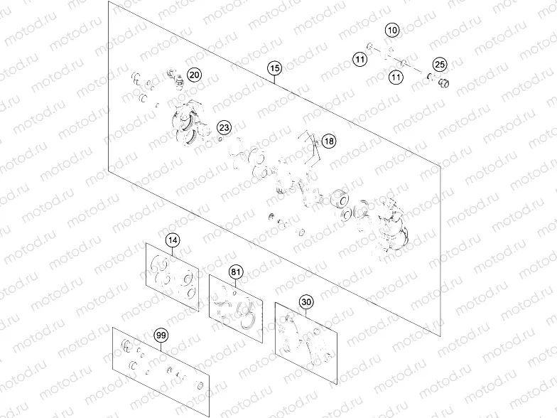 FRONT BRAKE CALIPER|Frame|13