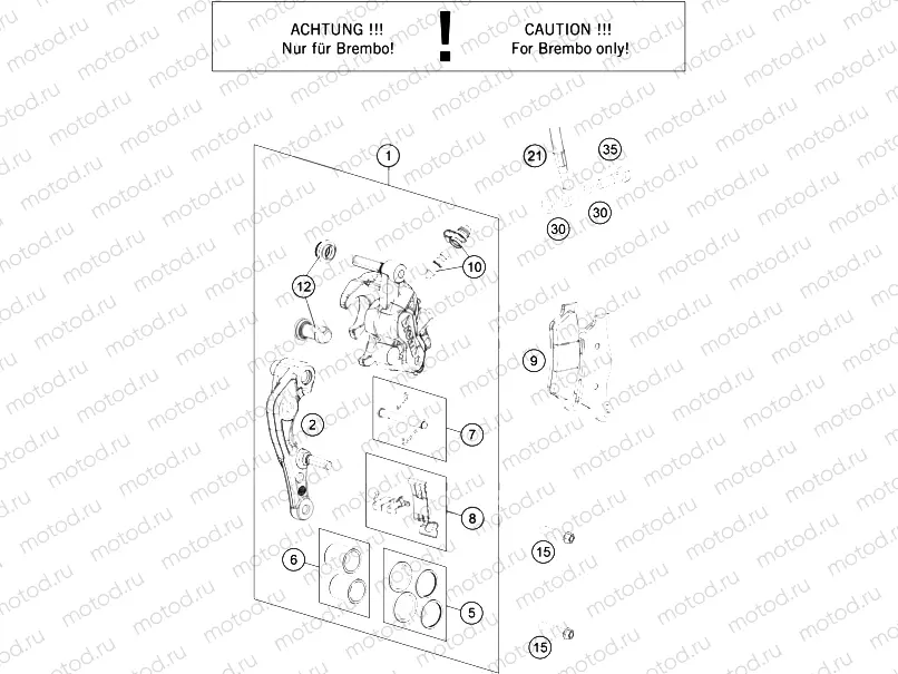 FRONT BRAKE CALIPER|Frame|13