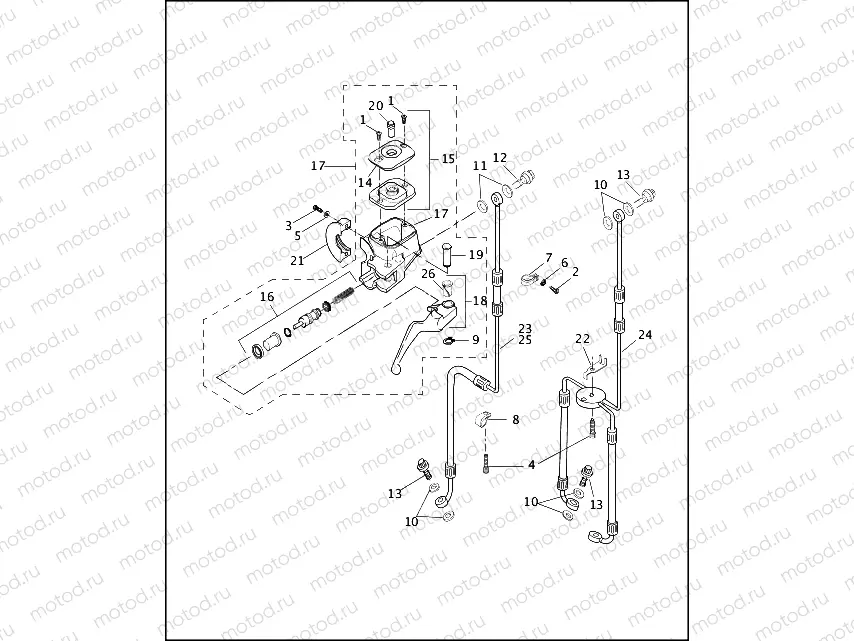 FRONT BRAKE CONTROL - 1996