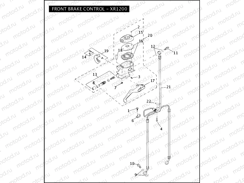 FRONT BRAKE CONTROL - XR1200