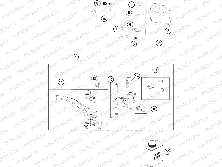 FRONT BRAKE CONTROL|Frame|13