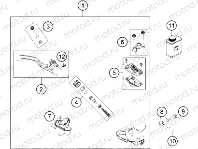 FRONT BRAKE CONTROL|Frame|13