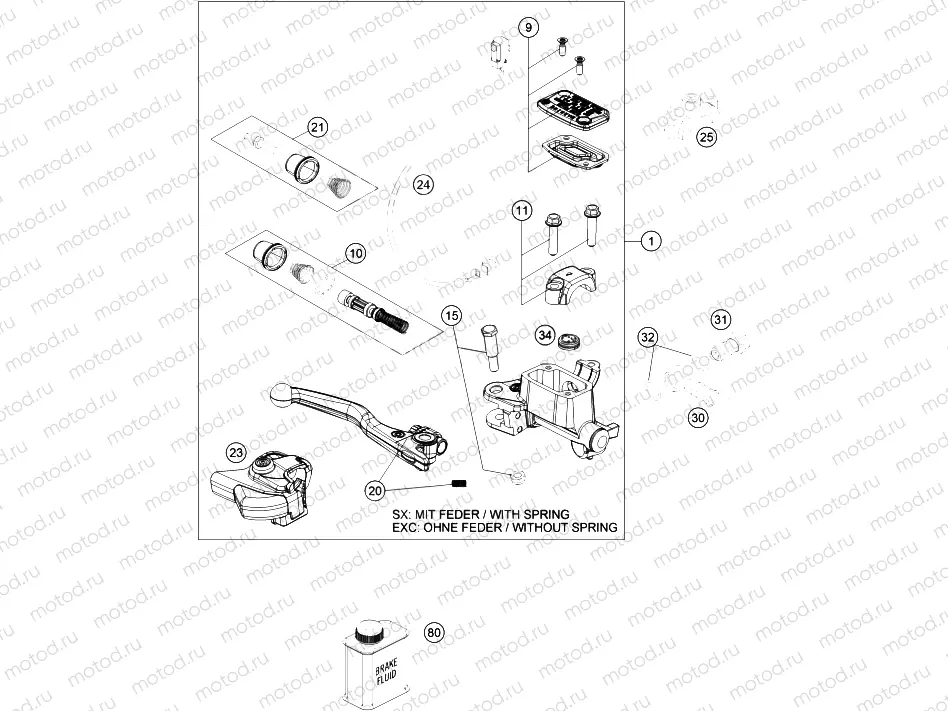 FRONT BRAKE CONTROL|Frame|13