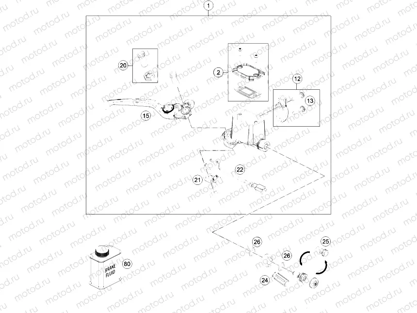 FRONT BRAKE CONTROL|Frame|13