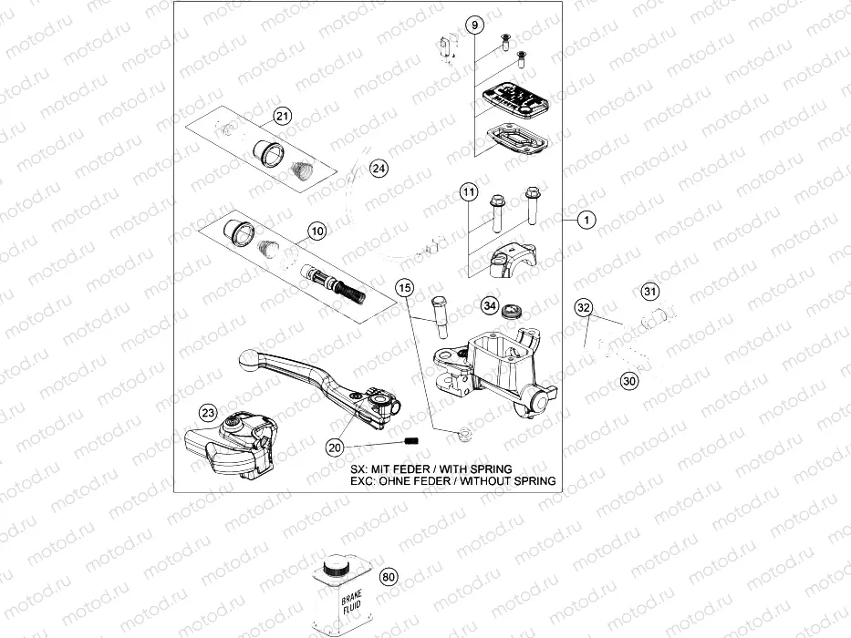 FRONT BRAKE CONTROL|Frame|13