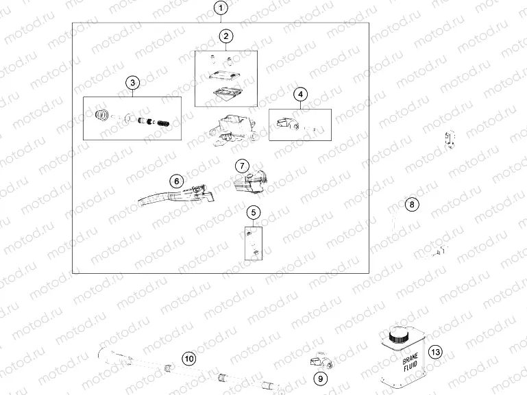 FRONT BRAKE CONTROL|Frame|13