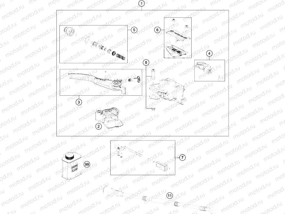 FRONT BRAKE CONTROL|Frame|13