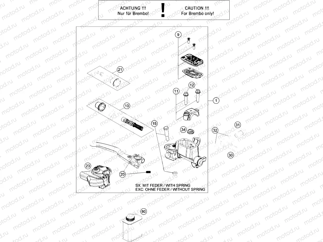 FRONT BRAKE CONTROL|Frame|13