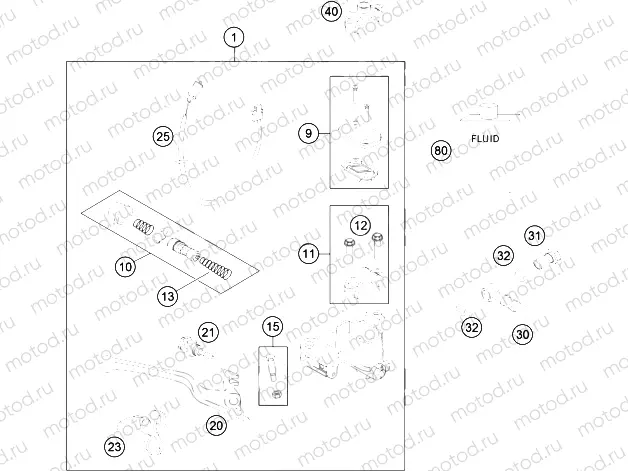 FRONT BRAKE CONTROL|Frame|13