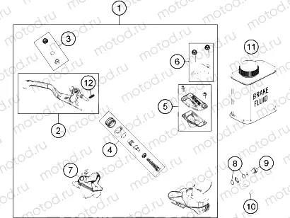 FRONT BRAKE CONTROL|Frame|13