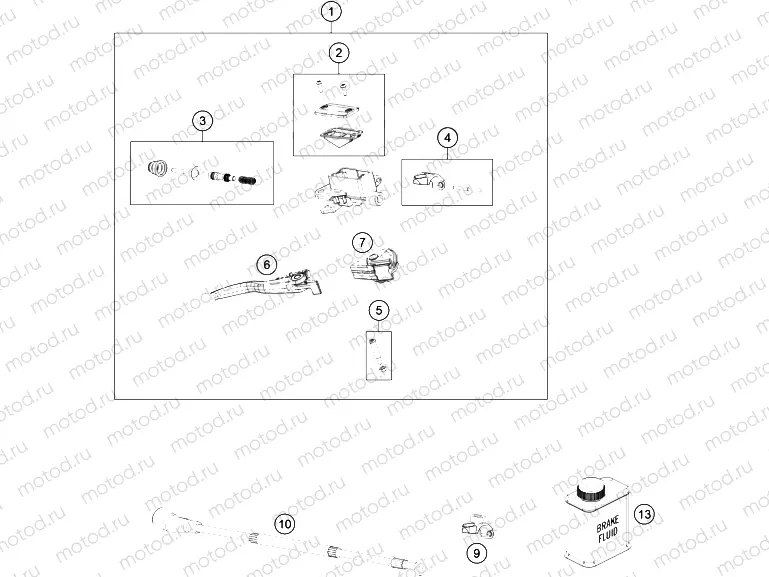FRONT BRAKE CONTROL|Frame|13