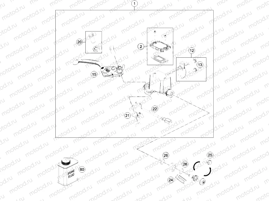 FRONT BRAKE CONTROL|Frame|13