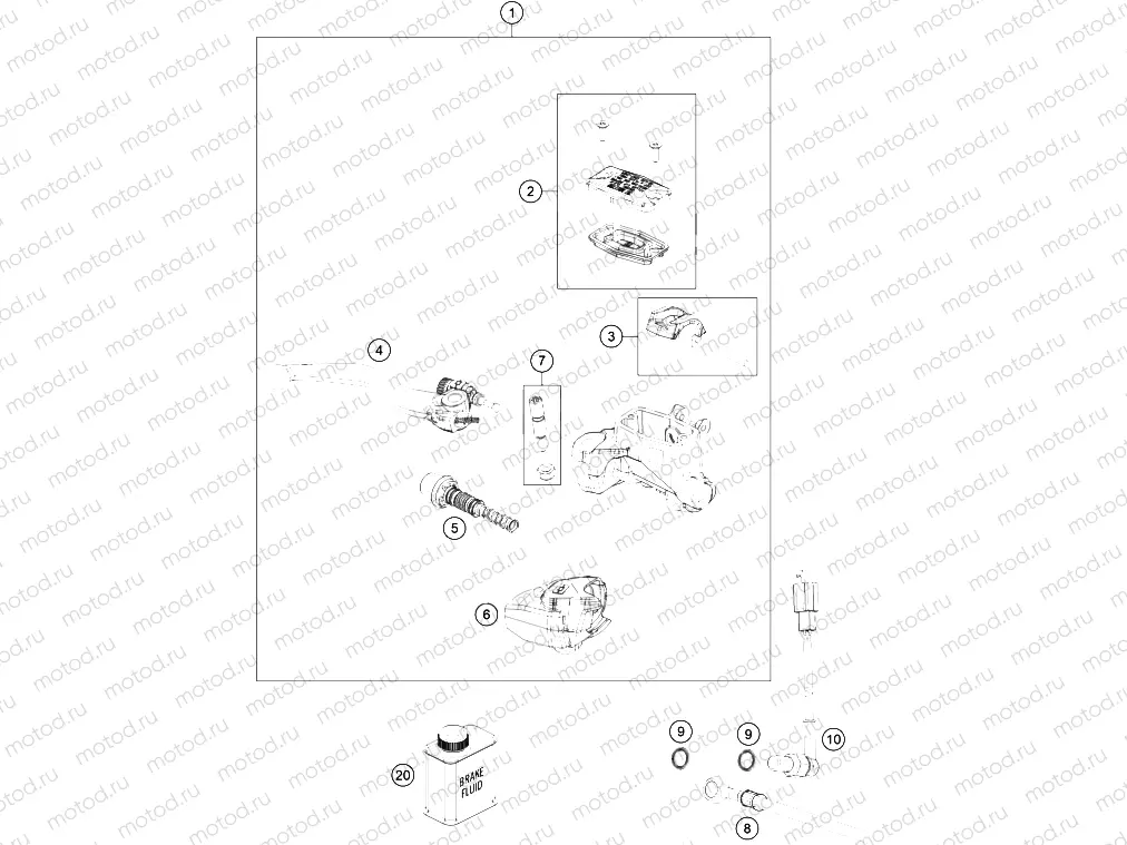 FRONT BRAKE CONTROL|Frame|13