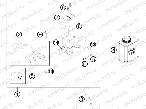FRONT BRAKE CONTROL|Frame|13