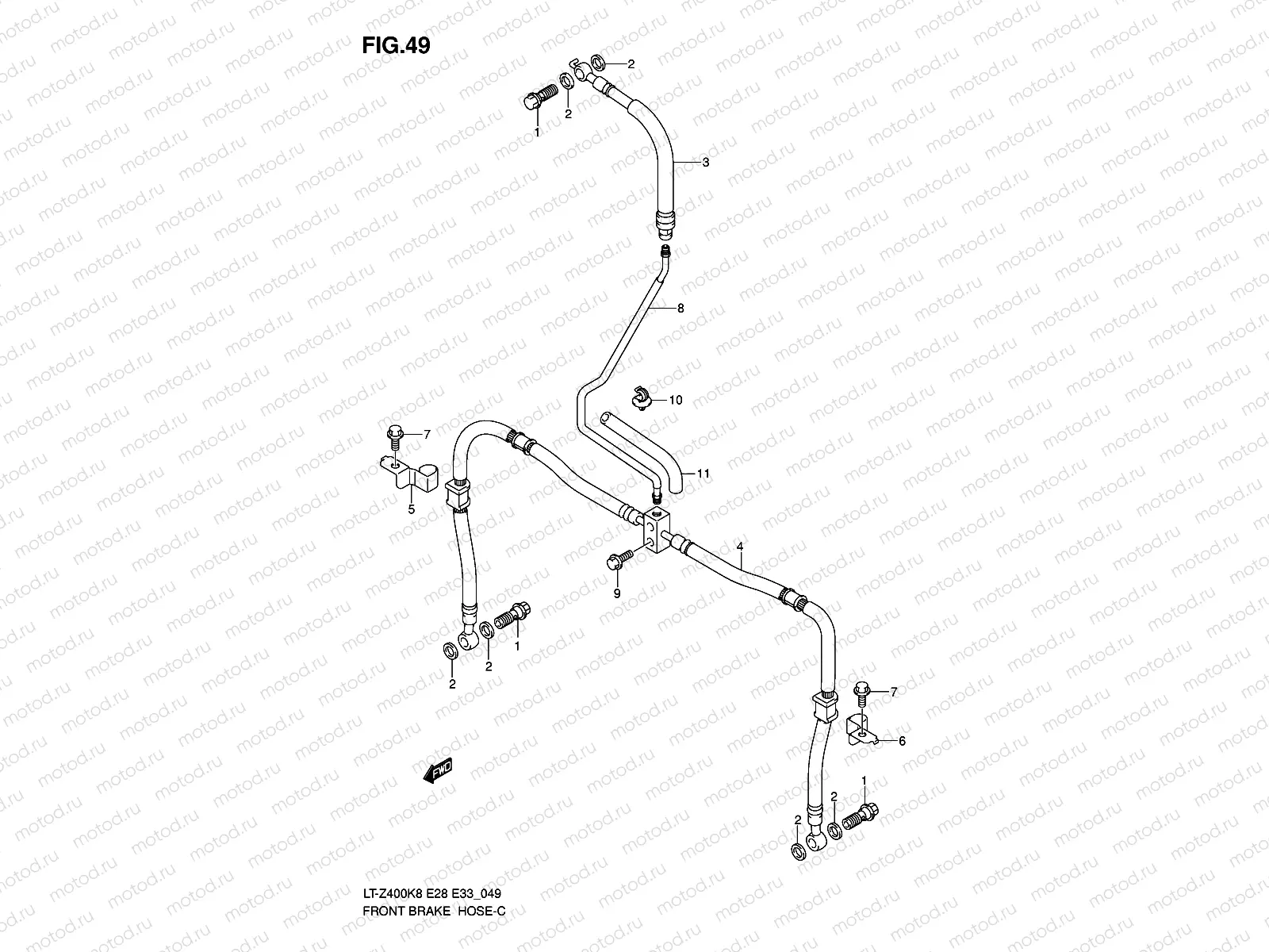 FRONT BRAKE HOSE